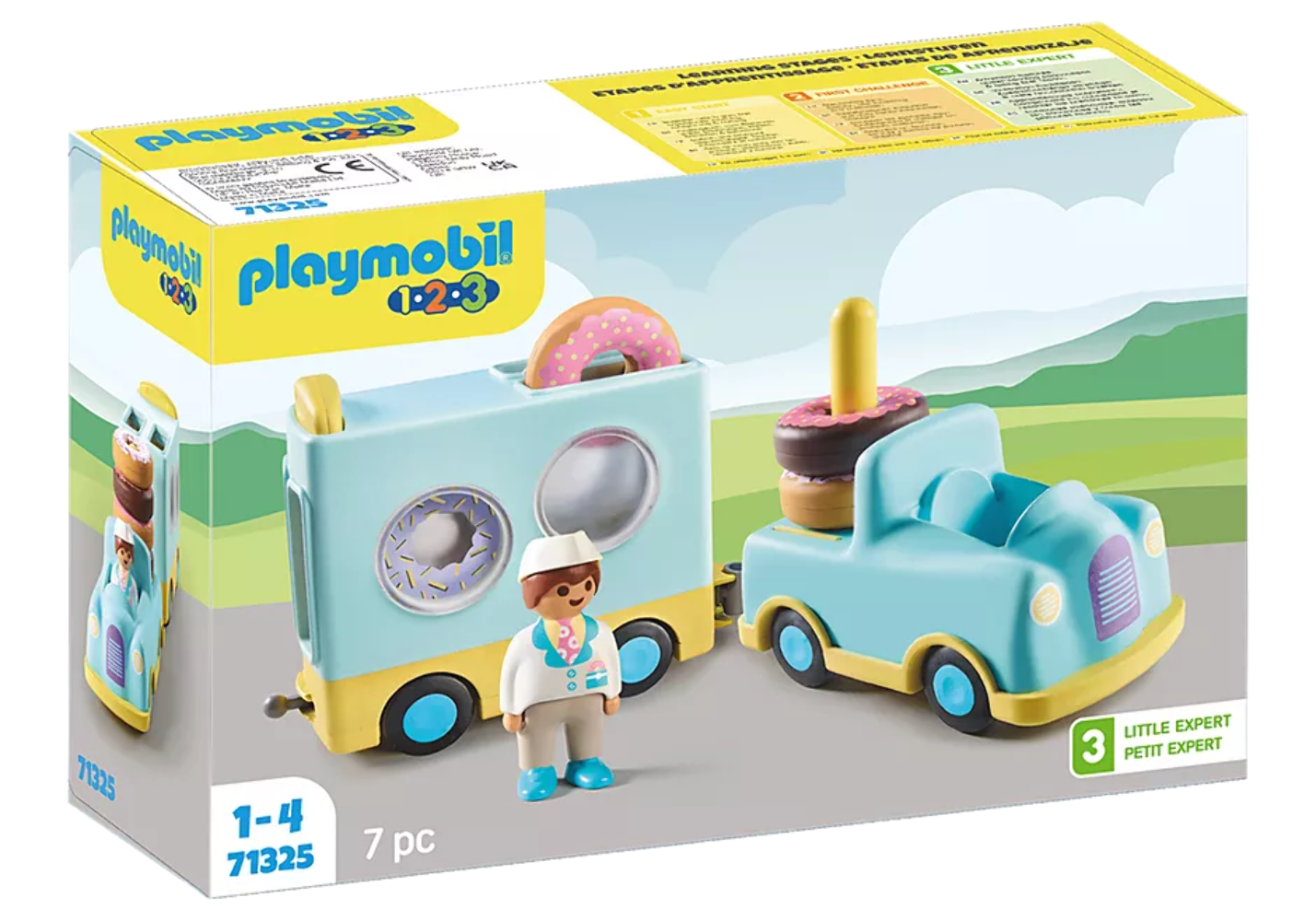 Playmobil 1.2.3 Doughnut Truck with Stacking & Sorting Feature