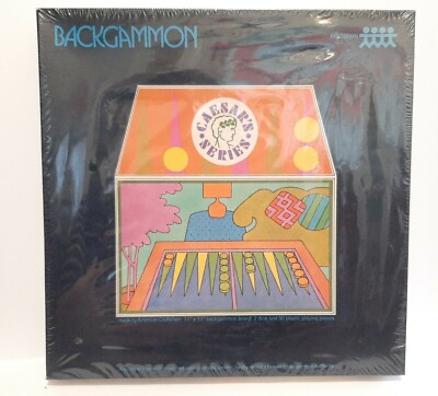 Pressman Vintage 1973 Sealed Backgammon Board Game Caesar Series NEW Mod SEALED
