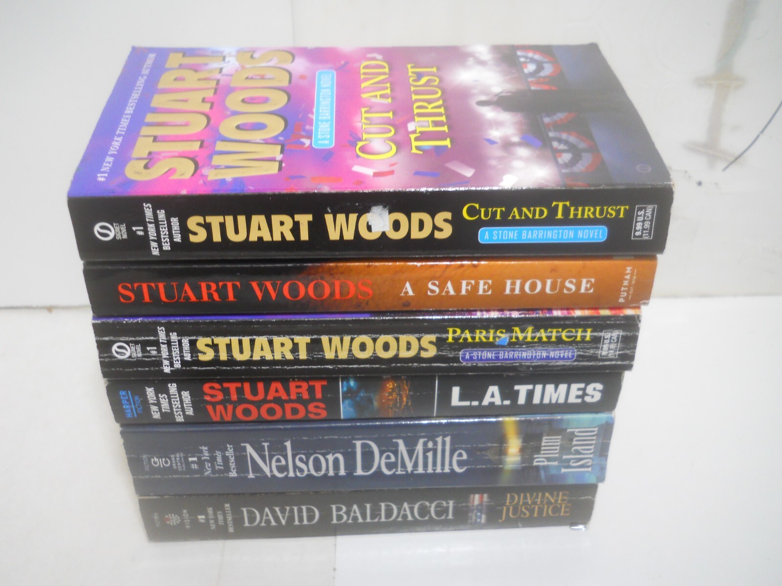 Lot of 6 Best Seller Books ~ Mixed Genre gently read (Tall Format)  Free S&H # 5