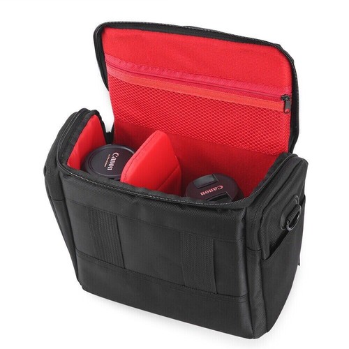 SLR DSLR Lens Camera Bag Shockproof Carry Case For Nikon Canon EOS Panasonic Vic - Picture 10 of 11