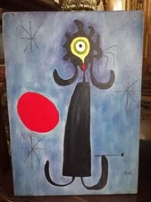 Joan Miro oil painting