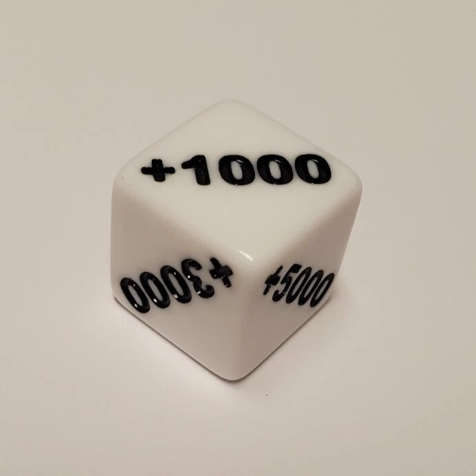 Dados de contador positivos 1000 y negativos 1000 compatibles con TCG de una pieza Foto 4 de 4