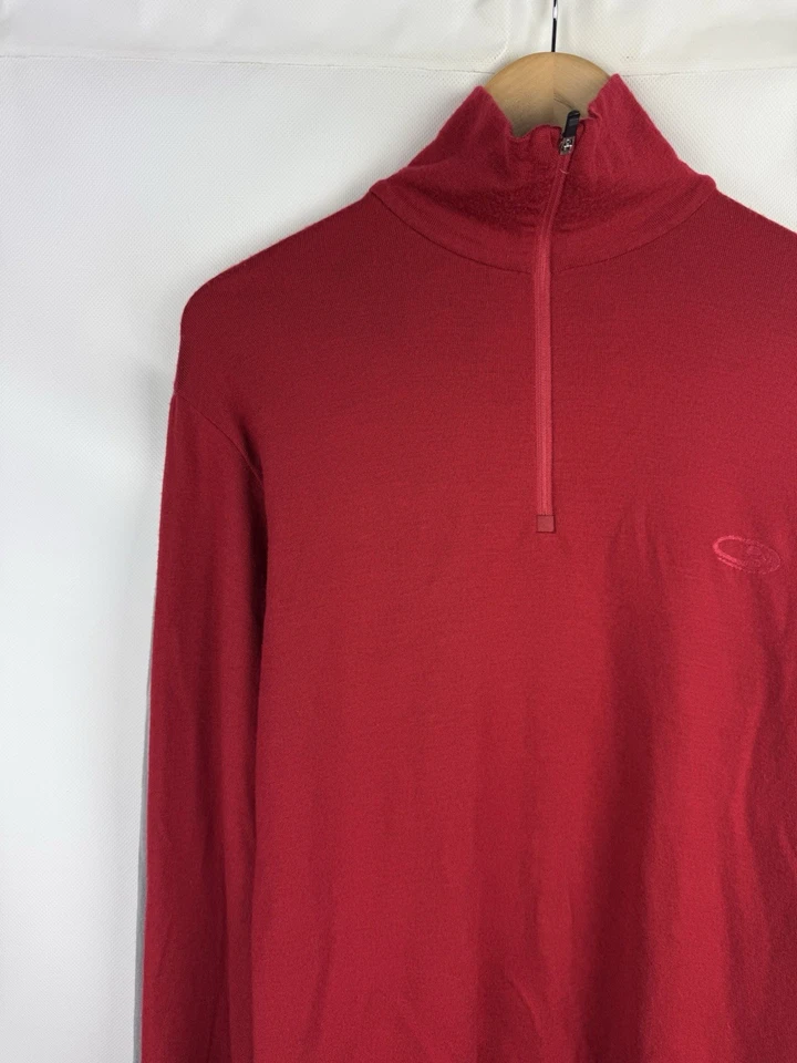 Icebreaker Bodyfit 260 Men’s Merino Wool 1/2 Zip Sweater Pullover Size L  - Image 4 of 4
