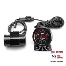 Universal 52mm Water Temperature Gauge 0-300F Joint Pipe: 30MM Black Red