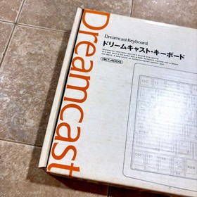 Dreamcast Clear Keyboard HKT-4000 Transparent Skeleton Official SEGA Region FREE