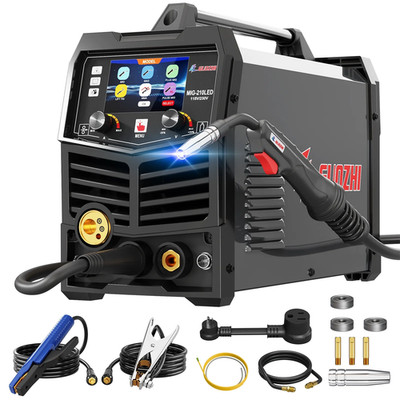 MIG Welder 210A 110v/220v 8in1 Multi-Process Aluminum Welding Machine Pulse MIG