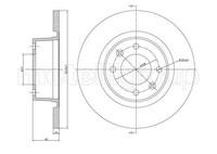 2X Metelli Bremsscheibe 23-0558C FüR CitroËN