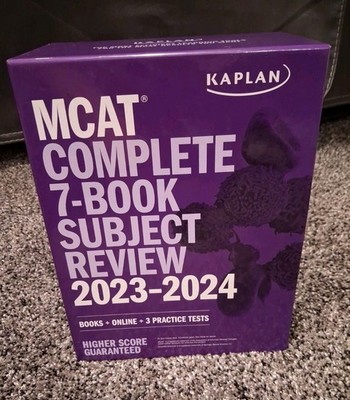Kaplan MCAT Complete 7-Book Subject Review Box Set 2023-2024 Used