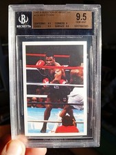 BGS 9.5 Rookie MIKE TYSON 1987 A Question of Sport UK Sticker RC #224 Card BOXE