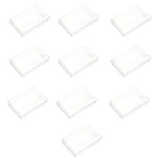 10Pcs Clear Protective Box Case Sleeve Protectors for SNES Game Cartridge Box