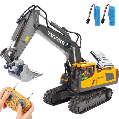 RC-Ferngesteuerter Kettenbagger Bagger + Lichter & Sound Kinder Bagger Spielzeug - Bild 11 von 23