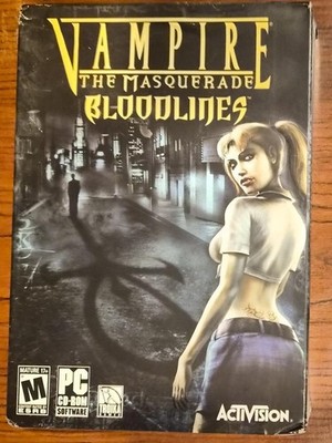 Vampire: The Masquerade Bloodlines PC Game 2004 -FACTORY SEALED - NEVER OPENED!!