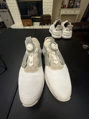 Puma Ignite Disc System Golf Shoes White Size 10.5