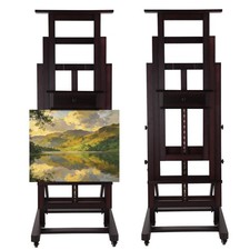 Movable Large H-Frame Painting Easel Artist Studio Easel Heavy Duty Art Painting