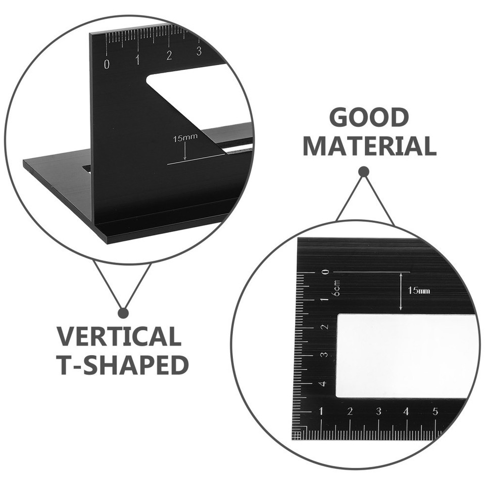 Multifunction Ruler Tool Aluminum 45 90 Degree Triangle Ruler Multi Function Woodworking Tool ...