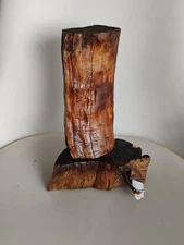 Modernist John Coble Abstract Drift Wood 2001 Sculpture Statue Detroit Signed