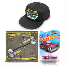 BRAND NEW 2021 Hot Wheels Legends Tour Silverado. Bundle 7 Hat Bandana