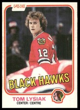 1981-82 O-Pee-Chee #59 Tom Lysiak Chicago Blackhawks