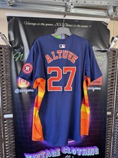 NEWAuthentic Nike ELITE Altuve #27 Houston Astros Flex Base ALTERNATE MLB Jersey