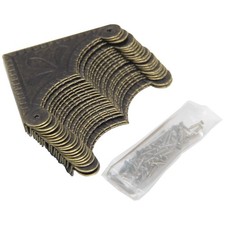 2.2x2.2 inch Vintage Corner Protectors 20 Pcs Metal Corner Protector Corner...