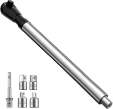 1/2" Offset Extension Wrench, Impact Ratchet Extender for Electric Drill, with 3