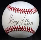 George Kell Signed Inscribed "HOF 83" Rawlings OAL Baseball AUTO JSA COA