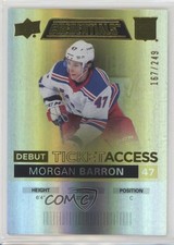 2021 Upper Deck Credentials Debut Ticket Access Yellow 167/249 Morgan Barron 7i2