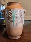 Roseville Pottery Brown Clemana 757-10 INCREDIBLE PIECE FACTORY MINT
