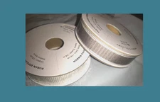 STAMPIN UP Textured Weave Gray Granite & Frayed White Ribbon  2 Spools Lot -NEW!