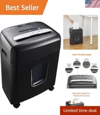 Micro Cut Paper Shredder Black