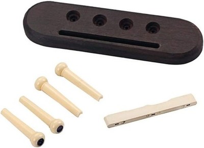 4-saitige Gitarrenteile aus Palisander, Steg und Sattelmutter und Muschelpunkt