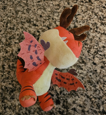 New How To Train Your Dragon Plush Hookfang 9  Toy Factory Dreamworks RARE