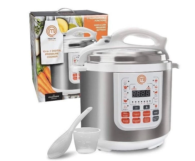 MasterChef 13-in-1 Pressure Cooker- 6 QT Digital Instant MultiPot New*Ugly Box