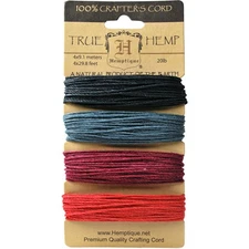 Hemptique True Hemp Cord 20lb 120'-Autumn Nights