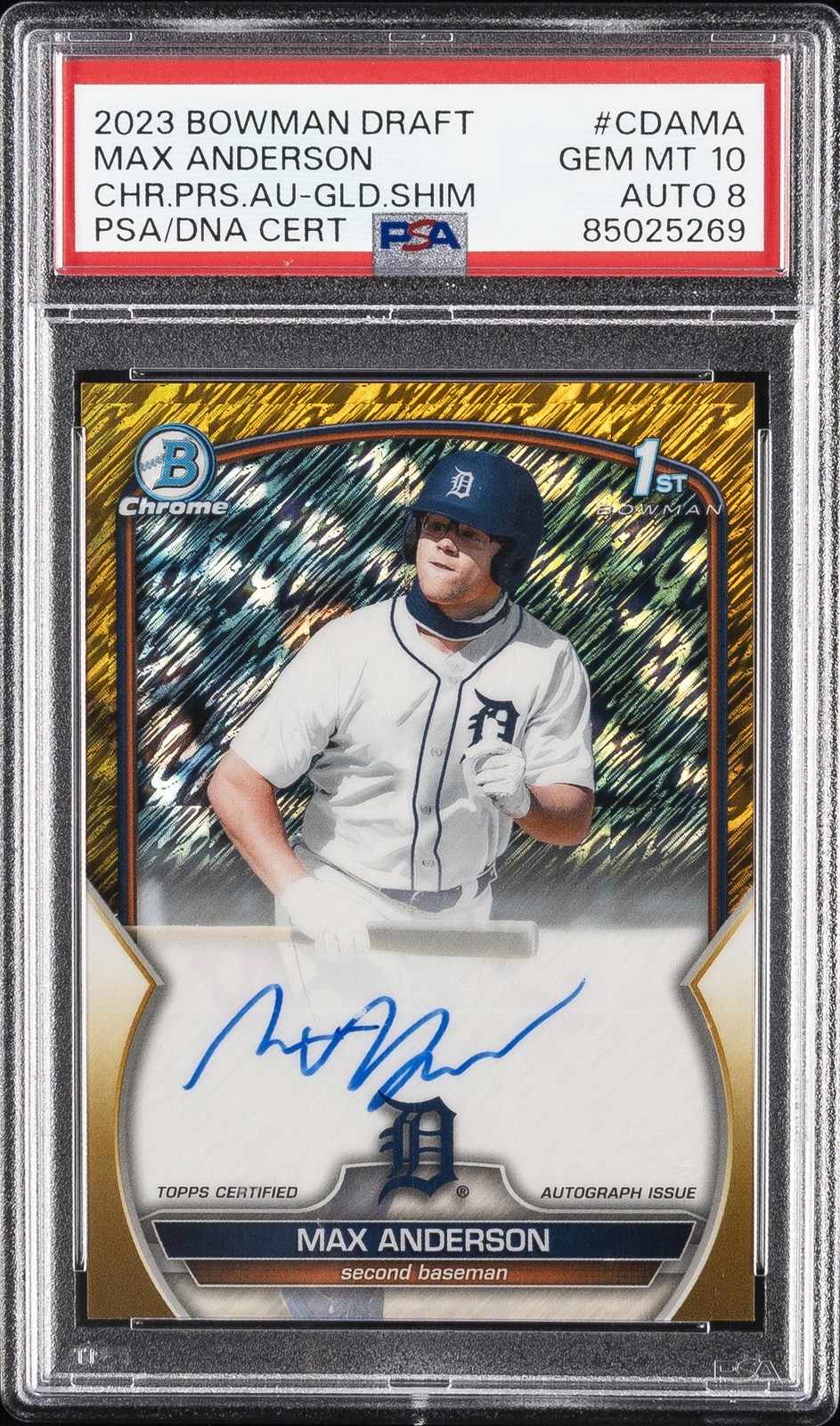 2023 Bowman Bowman Draft Chrome #CDAMA Max Anderson front