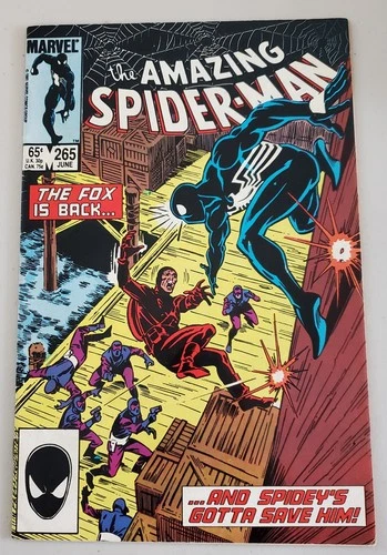 Amazing Spider-Man # 265  (1985) Newsstand 1st App Silver Sable Wildpack F/VF