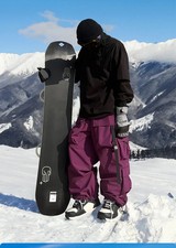 Men and Women's Oversized Ski Pants Waterproof Breathable Thermal Fleece Lining