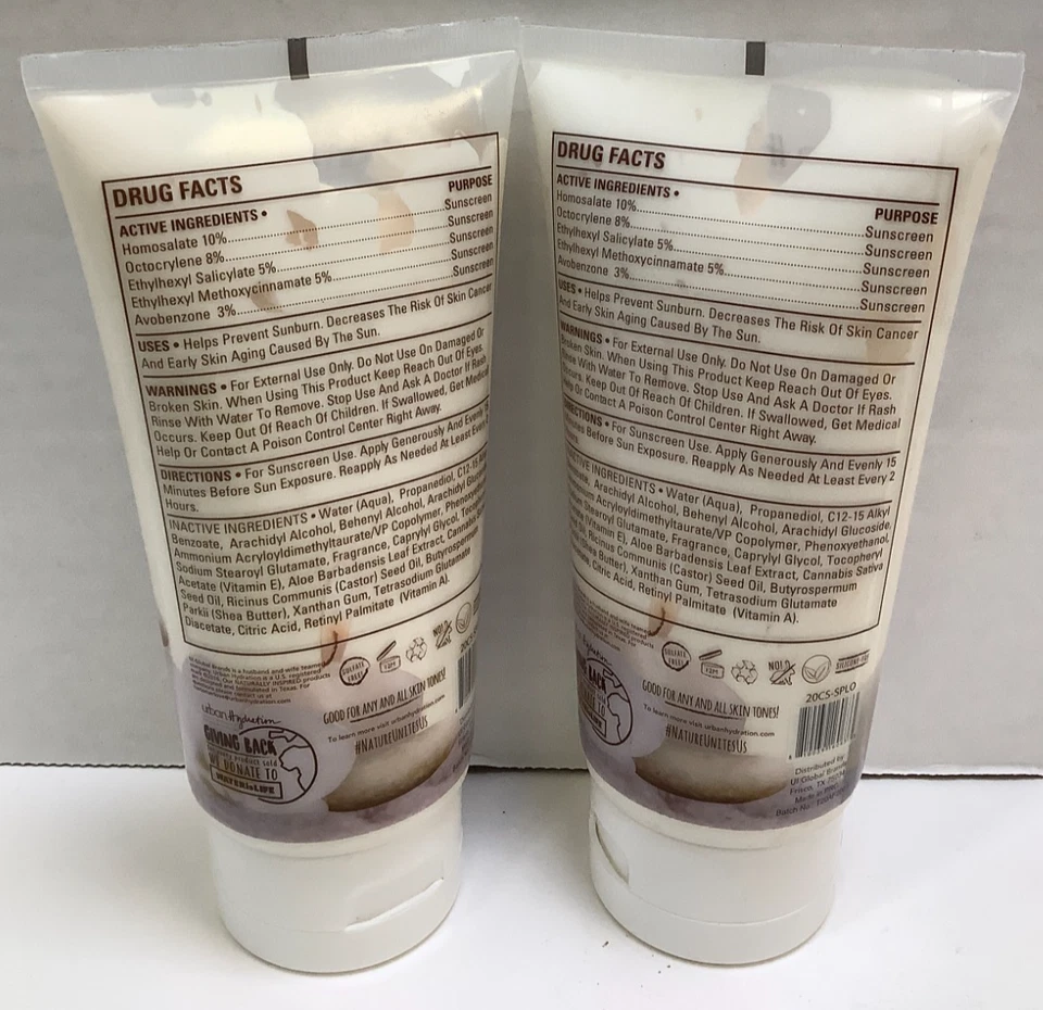 Urban Hydration Moisture-Locking Castor & Shea Body Lotion, SPF 30, 6oz, 2 Pack - Image 2 of 4