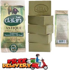 5 x 180g Bar Natural 100% Pure Olive Oil Soap Dalan Turkish Bath Handmade Turkey