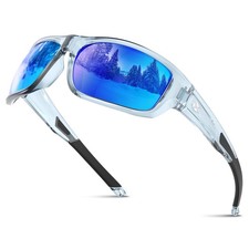 Sports Polarized Sunglasses for Men: Women UV400 Protection Wrap Around Sun G...