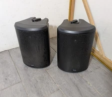 SET OF 2 - Polk Audio Atrium 55 All-Weather Outdoor Speakers w Wall Brackets