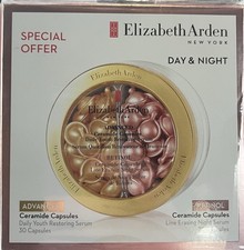 New Elizabeth Arden Day Night Advanced Retinol Ceramide Capsules 60 Total