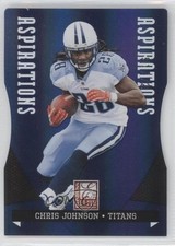 2011 Donruss Elite Aspirations Die-Cut 51/72 Chris Johnson #95 9y7
