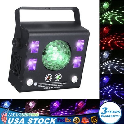New 4 in 1 Mixed LED Light Party DJ Disco Lights Effect Pattern Strobe Light