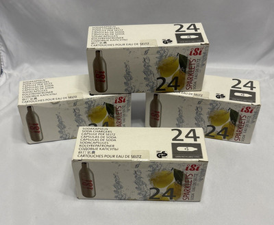 iSi CO2 Soda Siphon Chargers 4 Packages of 24 VINTAGE NEW OLD STOCK
