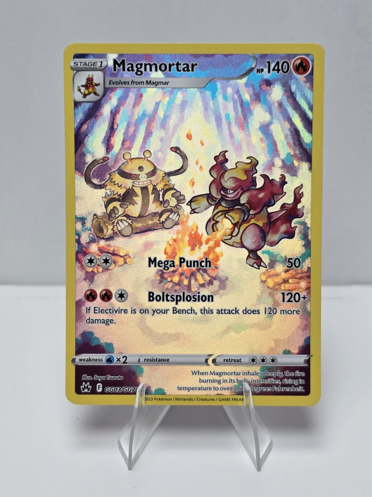 Pokémon TCG - Magmortar- Crown Zenith - GG03/70 - Alternate Art - NM