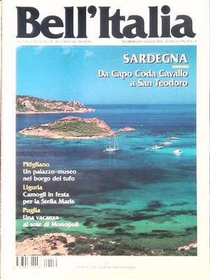 BELL'ITALIA NR. 219 - JULI 2004 - SARDINIEN VON CAPO CODA CAVALO A SAN TEODORO