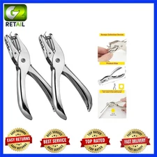 Comfortable Ergonomic 1/4 Inch Hole Punch with 8 Sheet Capacity - 2 Pack