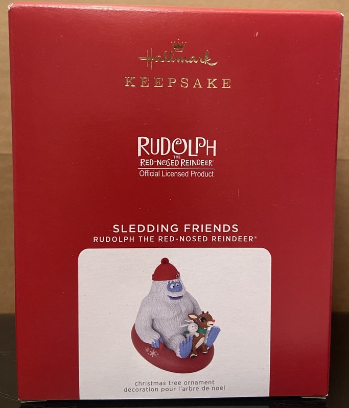 2021 Hallmark *Sledding Friends* Rudolph The Red Nosed ReindeerKeepsake Ornament