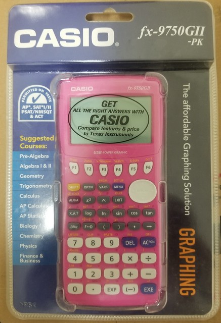 Casio Fx 9750gii Pk Graphing Calculator Pink No Case - 